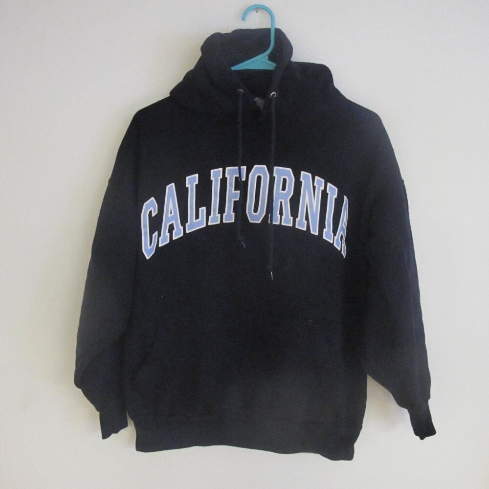 Authentic Life Apparel California Black and Blue Hoodie - Long Sleeve Sweatshirt